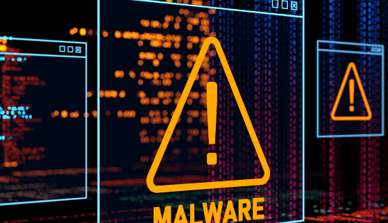 malware warning sign